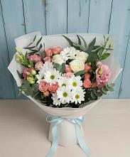 Букет цветов из:  Розы, Лизиантусы и Хризантемы #REPLACE_PRED# Дубках Дагестан