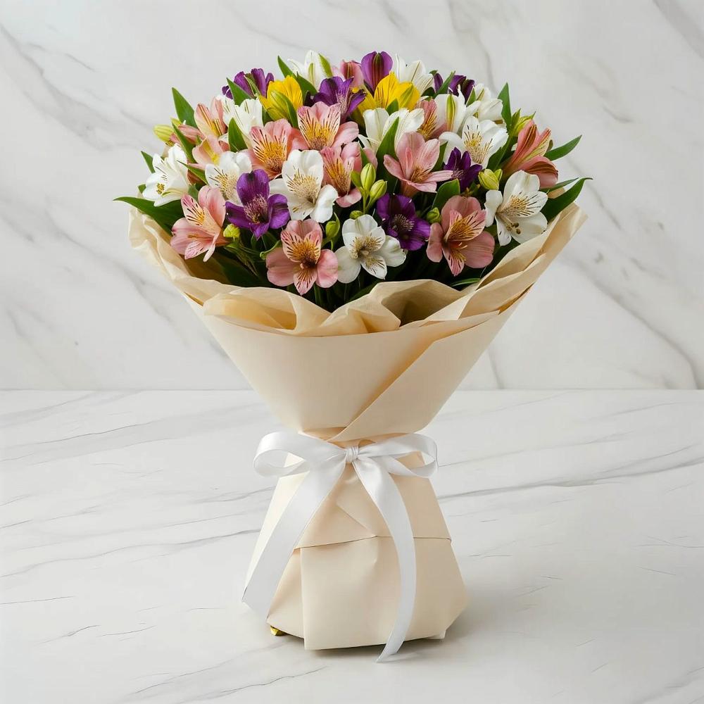 Букет цветов из: Альстромерии в Дубках Дагестан