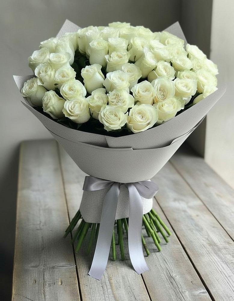 Букет 35 Белых роз в Дубках Дагестан