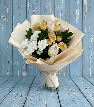 Букет цветов из:  Розы и Хризантемы в Дубках Дагестан