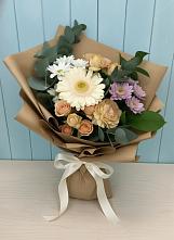 Букет цветов из:  Герберы и Хризантемы в Дубках Дагестан
