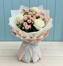 Букет цветов из:  Розы в Дубках Дагестан