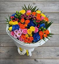 Букет цветов из:  Розы и Хризантемы в Дубках Дагестан