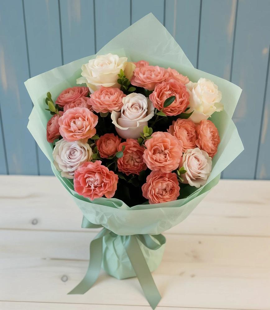 Букет цветов из: Розы в Дубках Дагестан