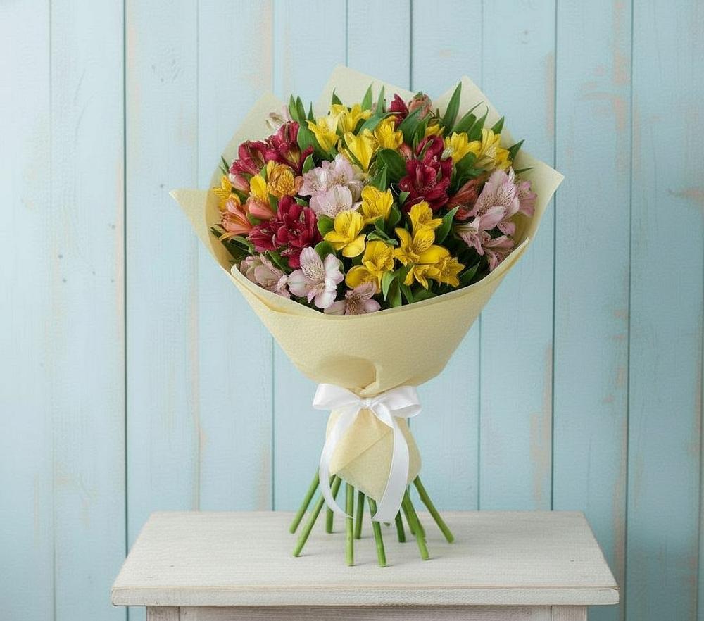 Букет цветов из: Альстромерии в Дубках Дагестан